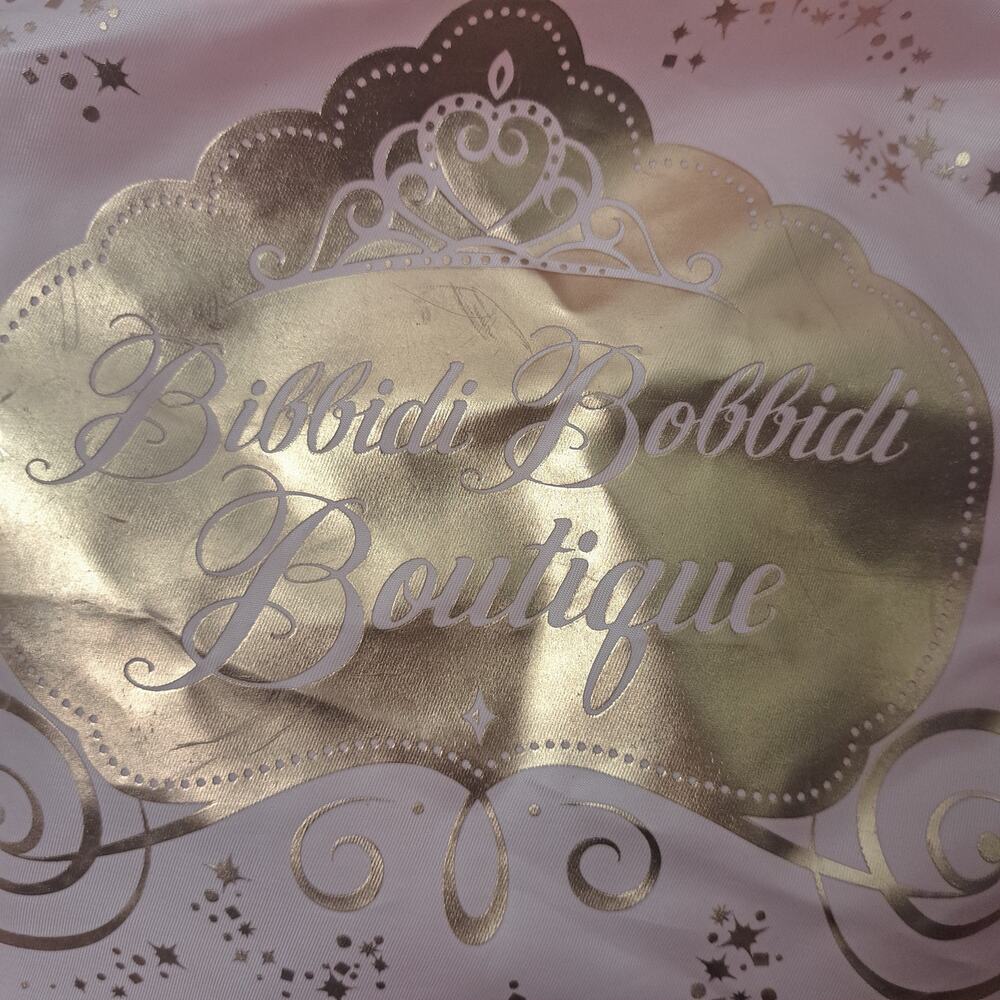 Disney Bibbidi  Bobbidi Boutique Adjustable Backpack Sack Pink and Gold - Picture 3 of 8